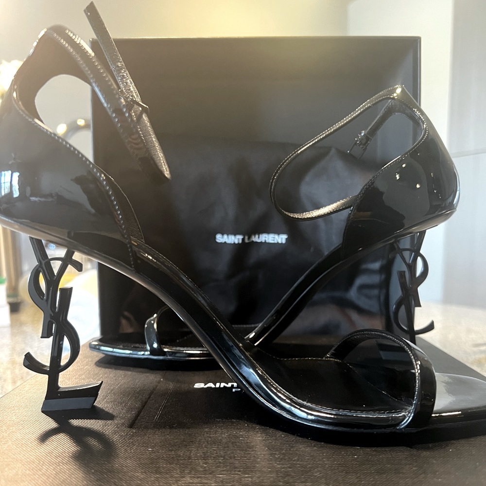 Pristine condition YSL Opyum 85 heel size 39 with box and 2 shoe bags